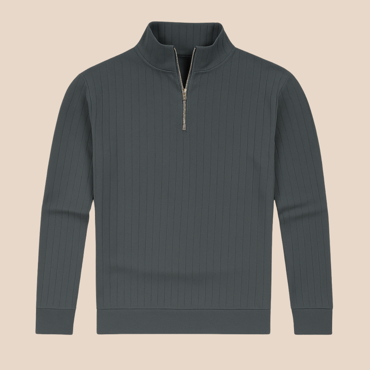 Ashtin | Men’s Ribbed Half Zip Jumper
