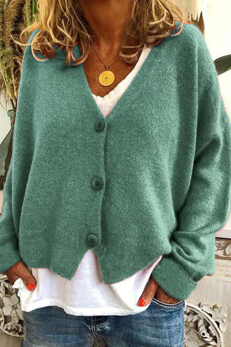 Aspenie | Women’s Patchwork V-Neck Cardigan