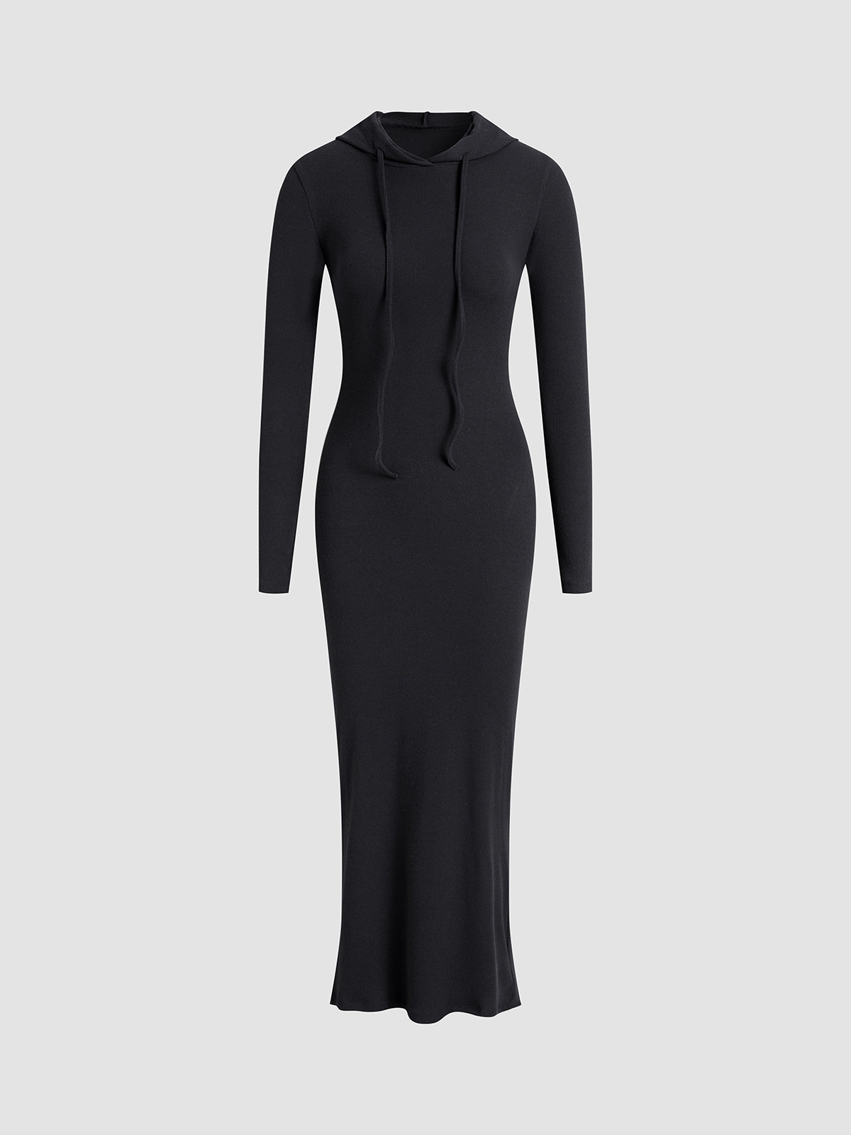 Drop Shoulder Drawstring Hooded Dress with Kangaroo Pocket Comfort Fit