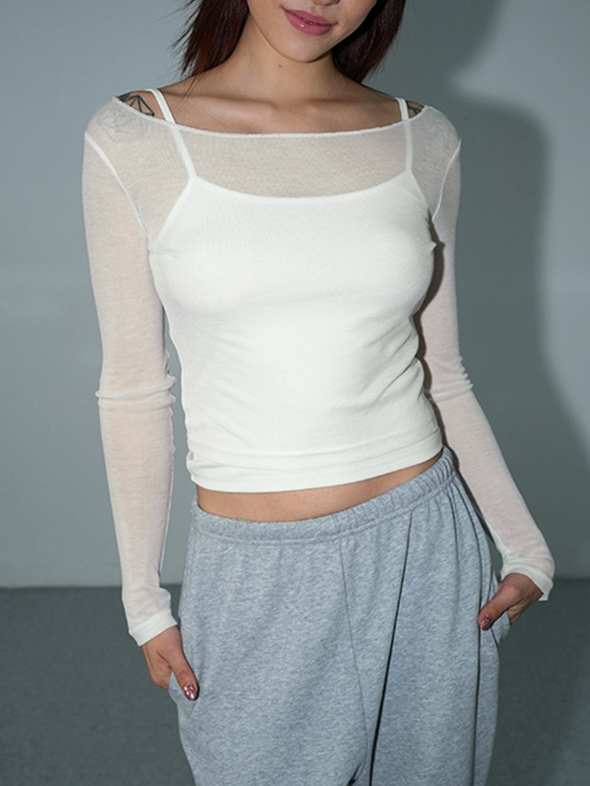 See Through Cover Up Shirt Lightweight Long Sleeve Mesh