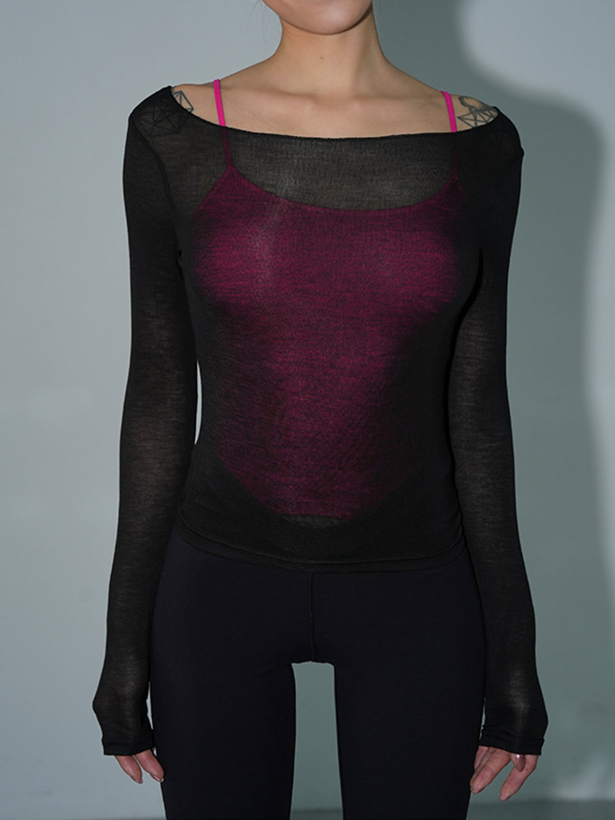 See Through Cover Up Shirt Lightweight Long Sleeve Mesh