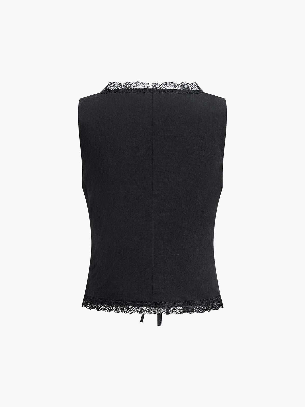 Fly Away Tied Lace Trim Linen Tank Top for Women Summer Casual