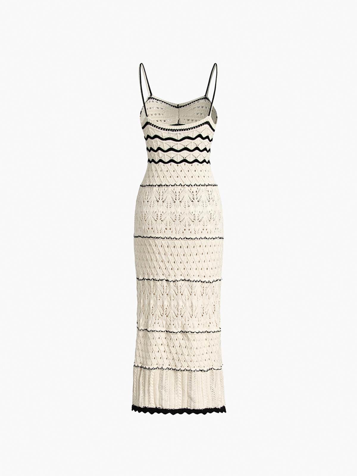 Paros Crochet Eyelet See Through Midi Dress Elegant Summer Beachwear
