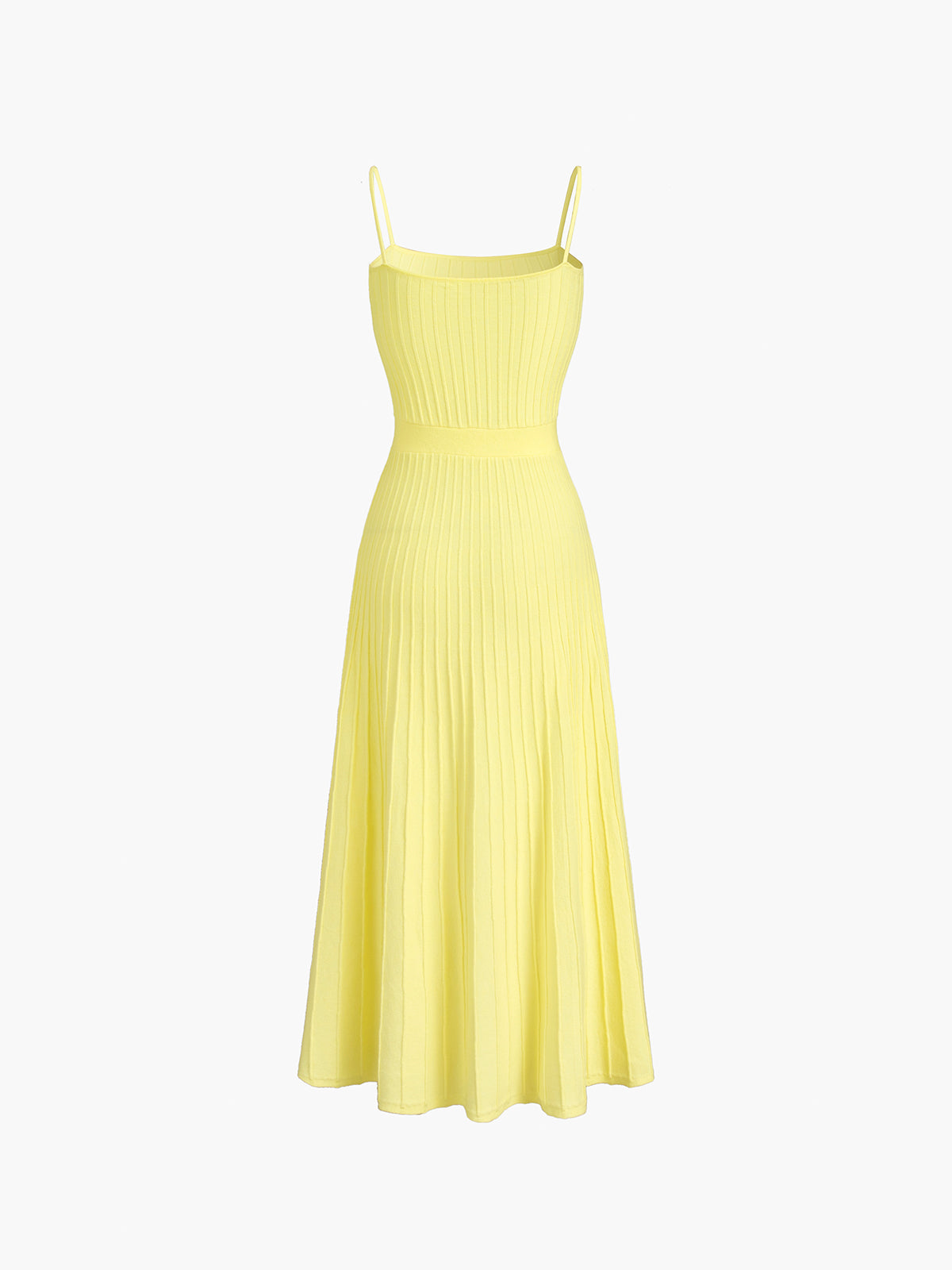Rib Midi Sundress for Casual Summer Wear