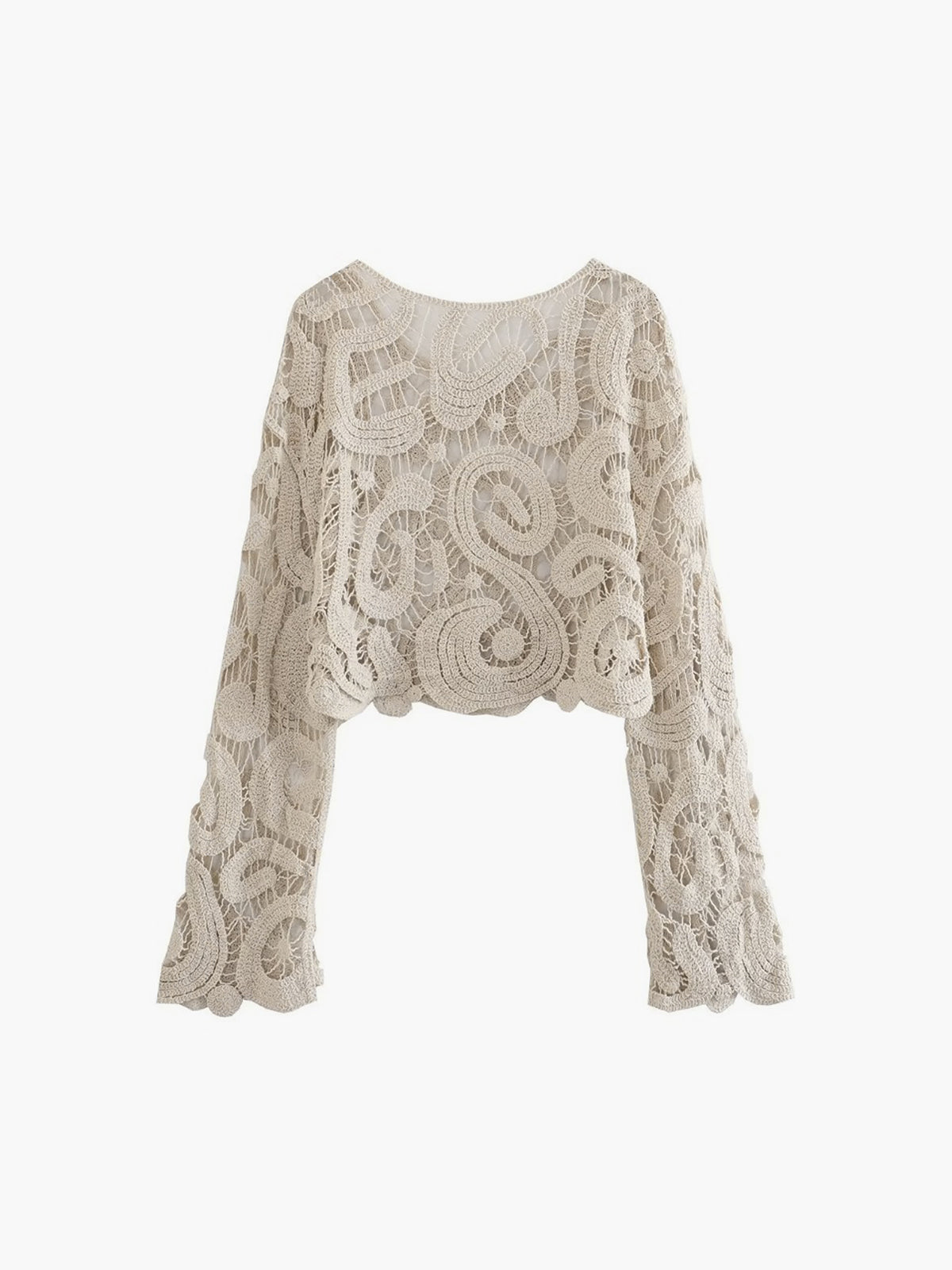 Island Mood Crochet Cover Up Top Lightweight Beachwear
