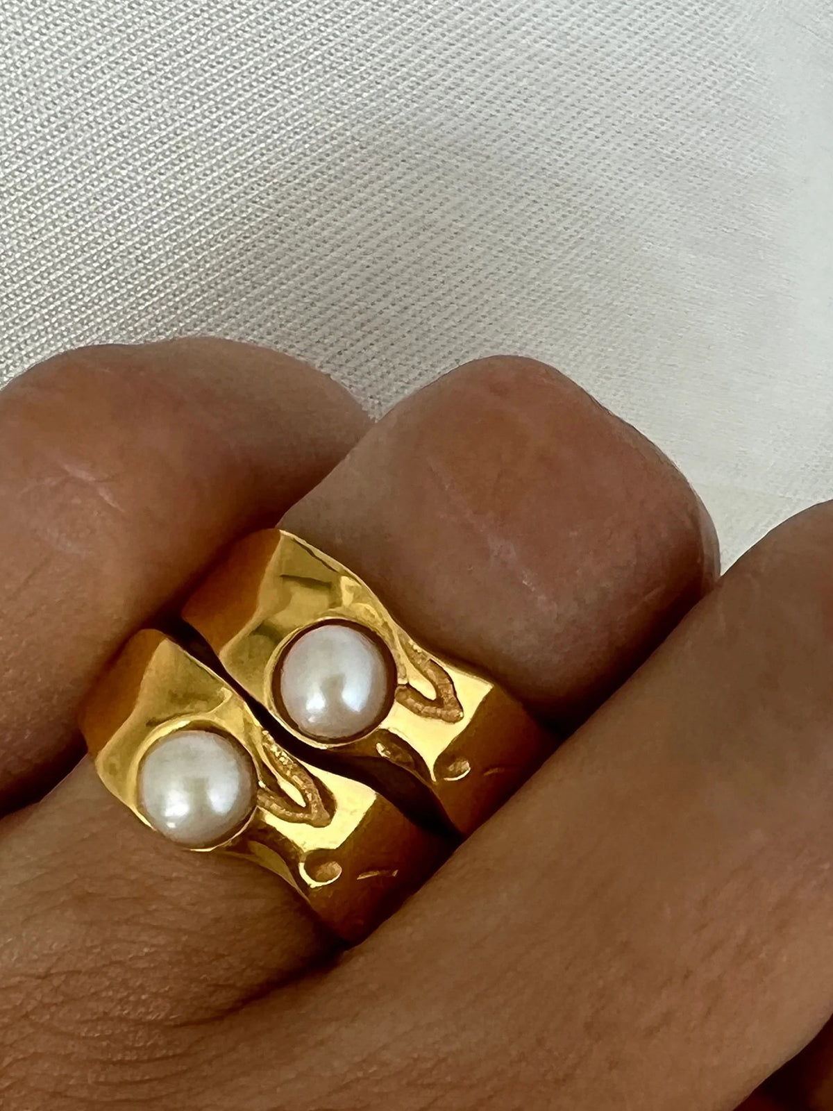 Pearl Of Joy Ring Elegant Handmade Sterling Silver