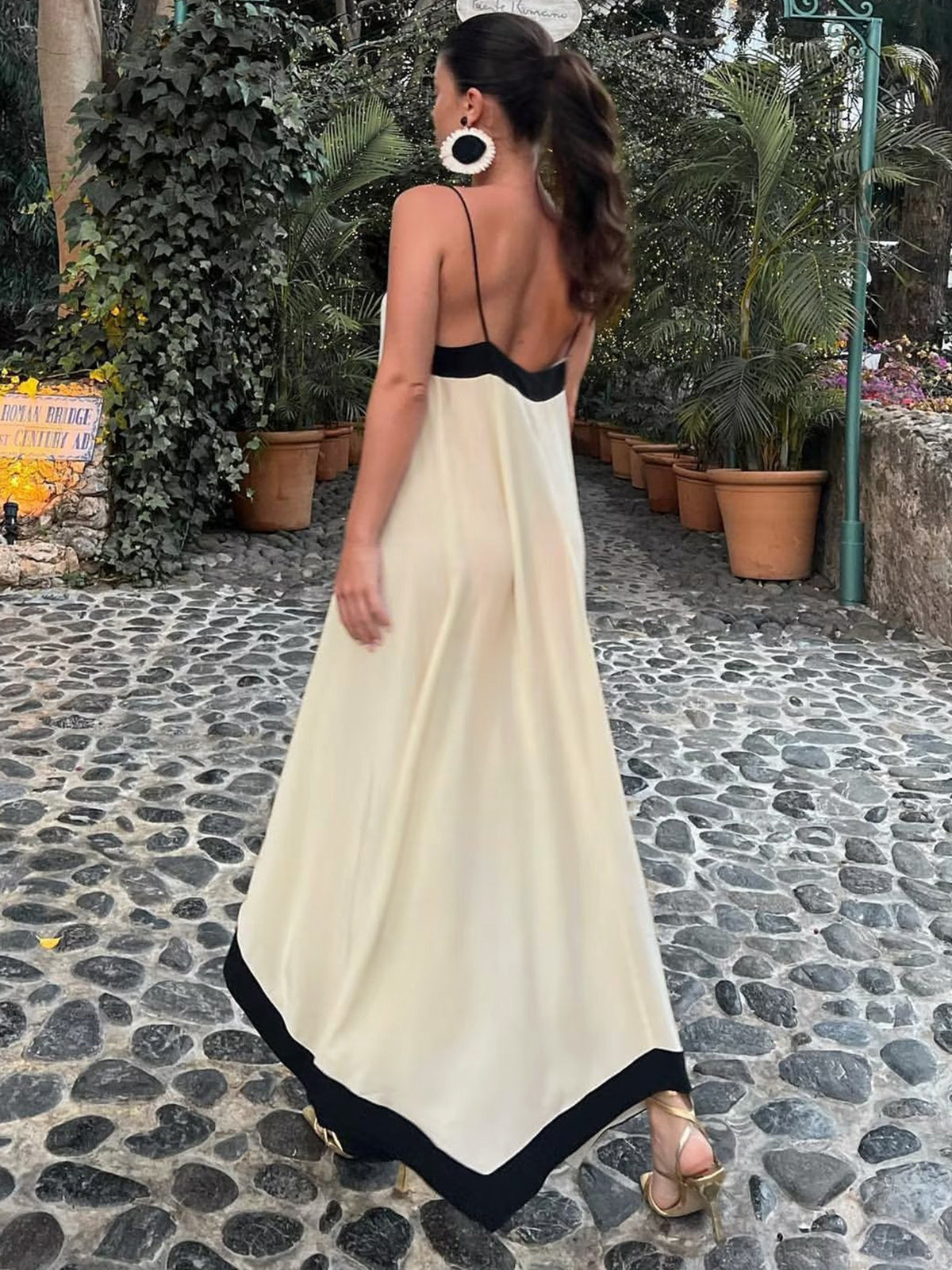 Sicily Old Money Aesthetics Elegant Maxi Slip Long Dress Evening Wear