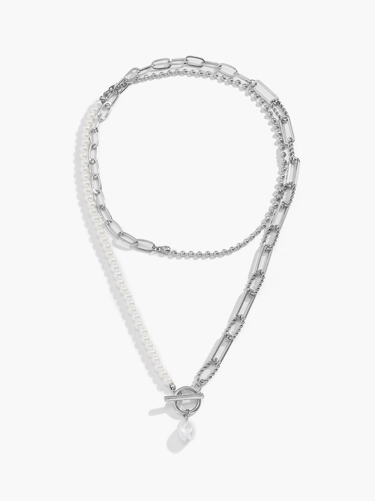 Pearl Saturn Necklace Elegant Statement Jewelry Piece