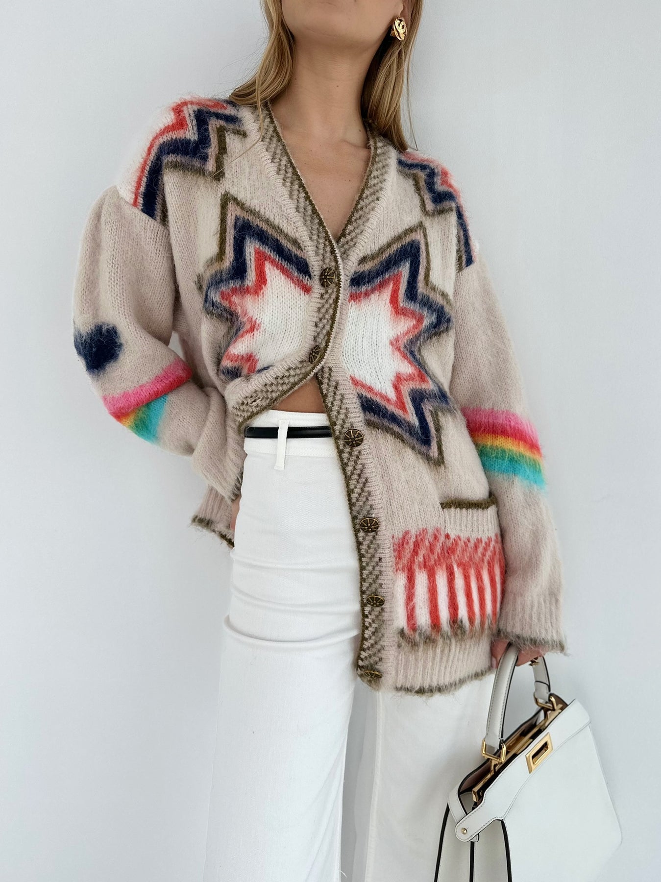 Caesars Palace Cardigan with Vintage Logo Embroidery