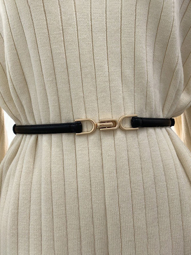 Close Your Eyes Leather Belt - Stylish and Durable Everyday Accessory