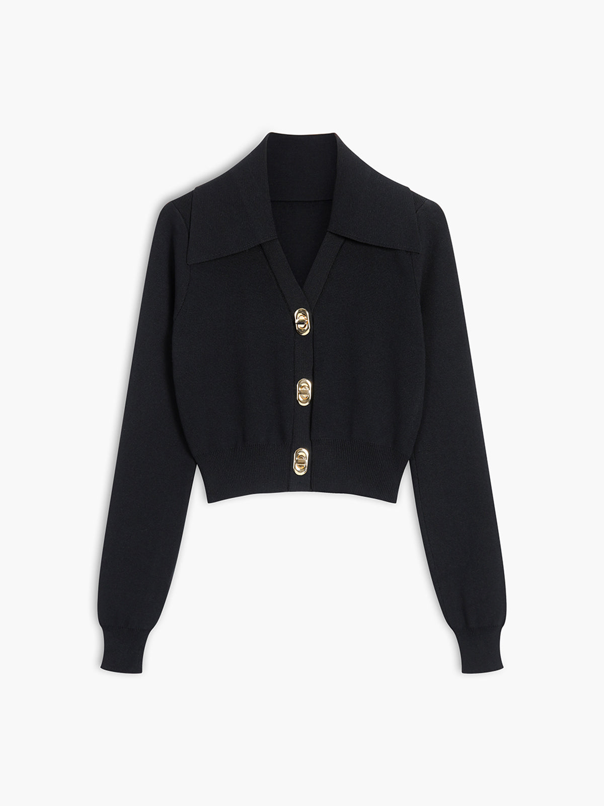 Buckle Up Long Sleeve Knit Top Comfortable Fashion Essential