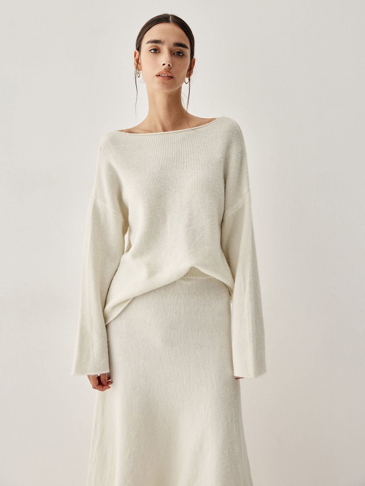 Oversized Sweater Two Piece Skirt Set Comfortable Winter Fashion Essentials