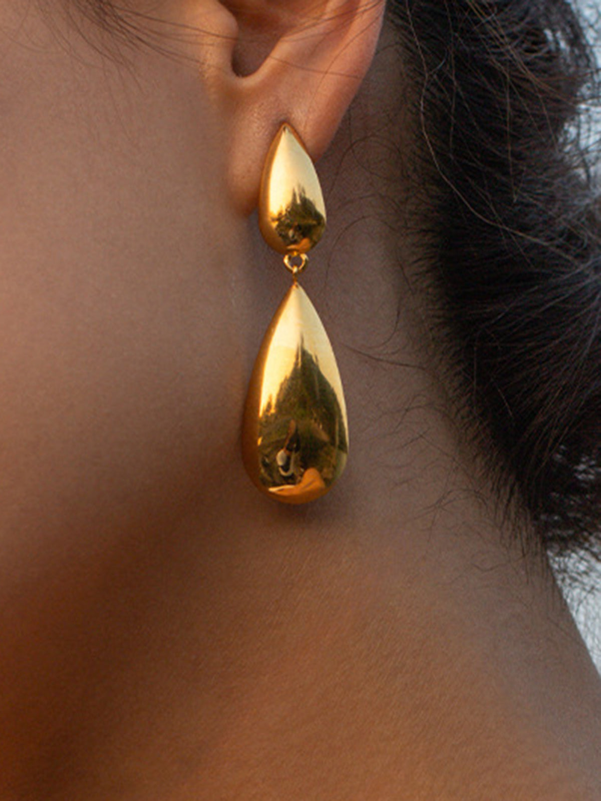 Double Teardrop Earrings for Elegant Evening Wear