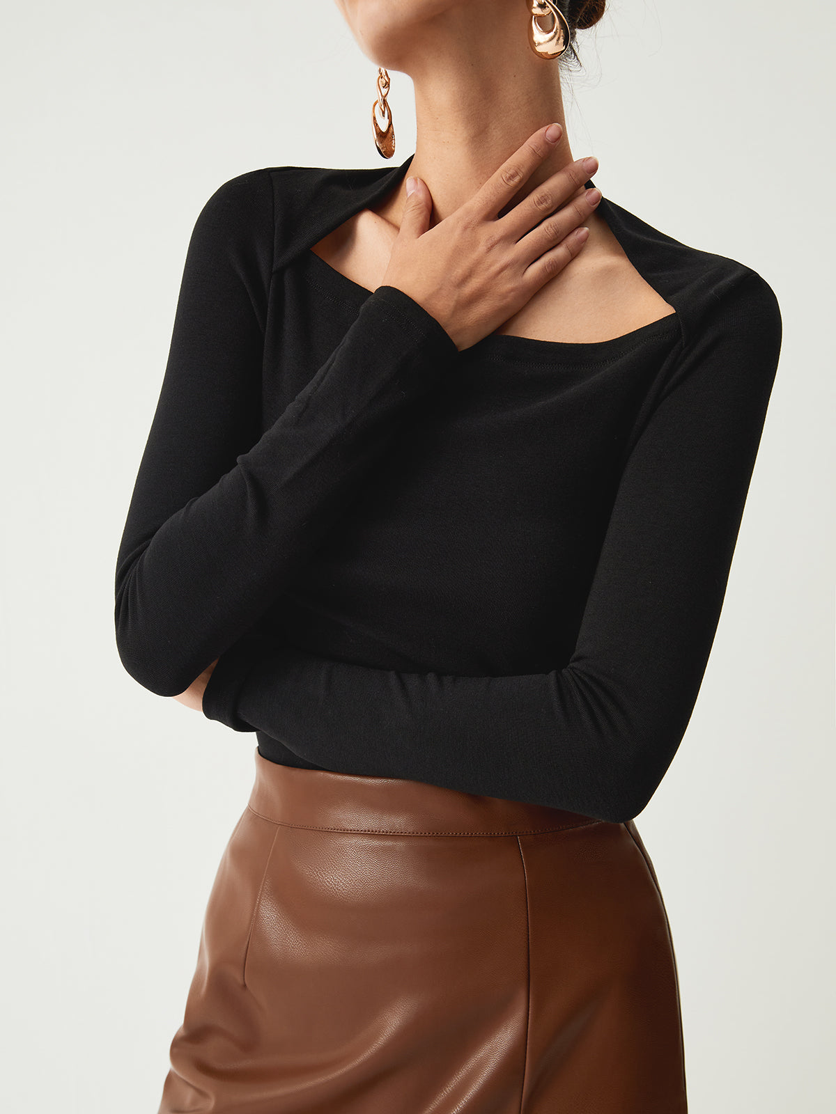 Solid Long Sleeve Shirt Comfortable Cotton Fit for Men Women