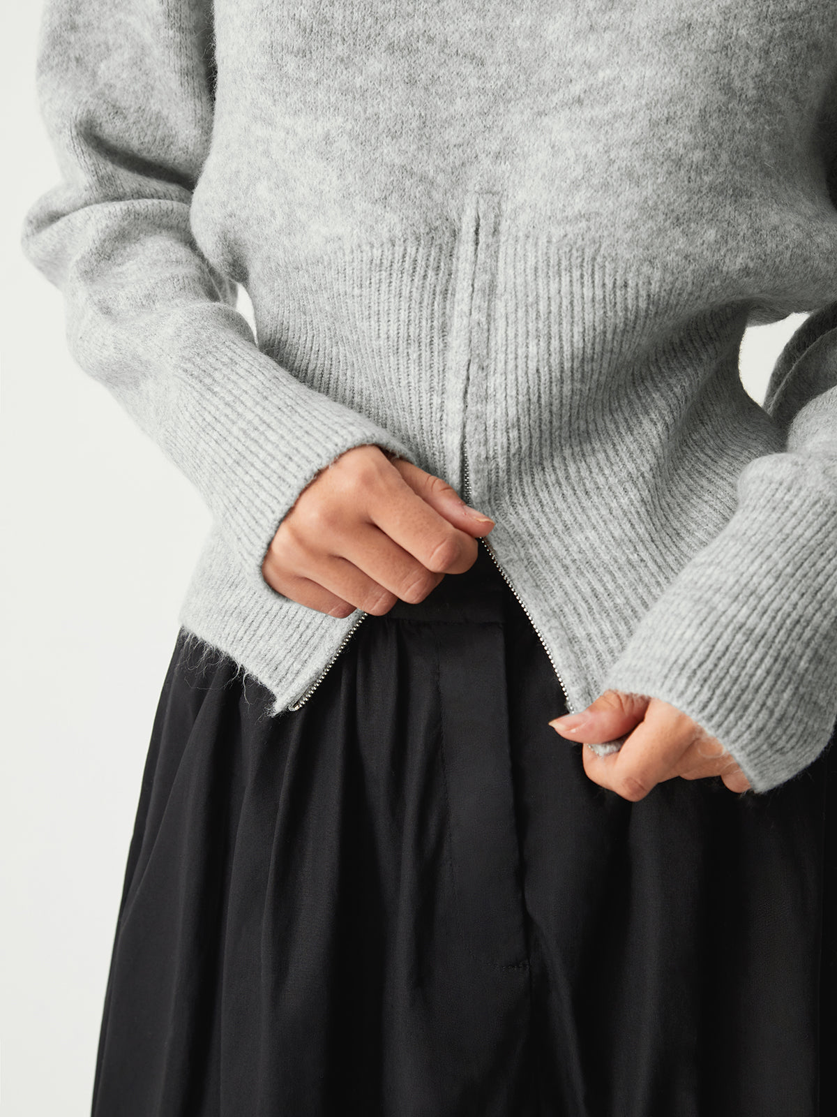 Half Zip Fuzzy Sweater Comfortable Winter Warm Pullover