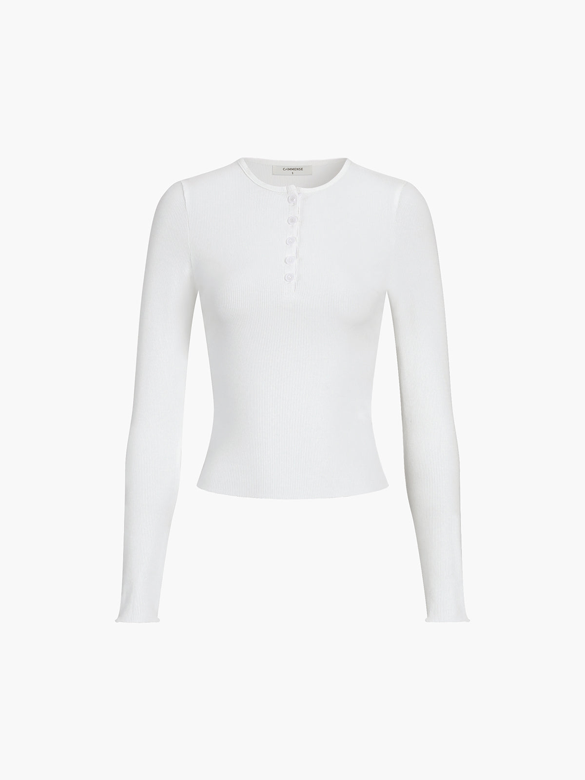 Everyday Rib Long Sleeve Top for Women Comfort Fit