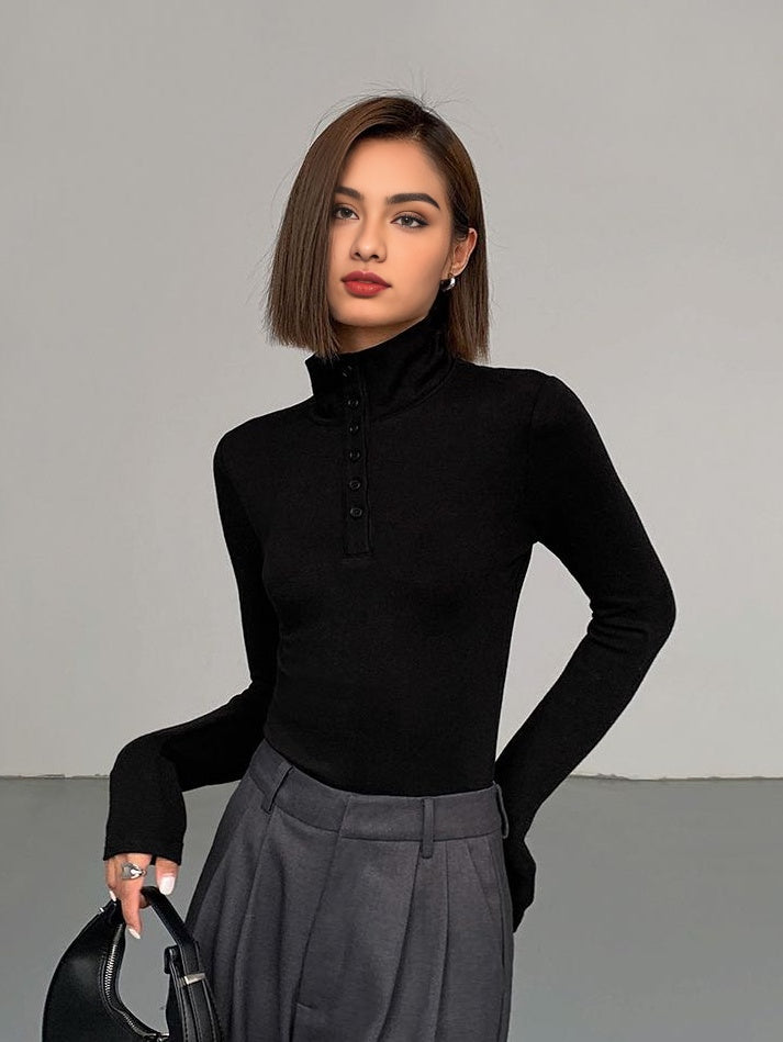 Slinky Button-up Long Sleeve Shirt for Women Casual or Formal Wear