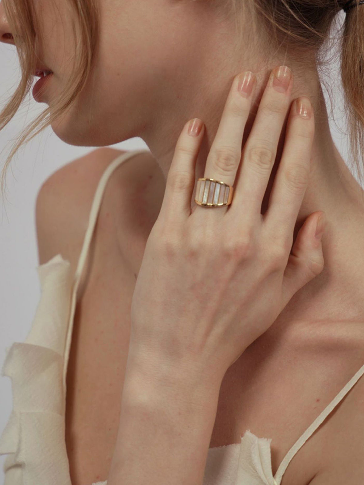 Pinctada Decor Ring Handcrafted Elegant Pearl Jewelry