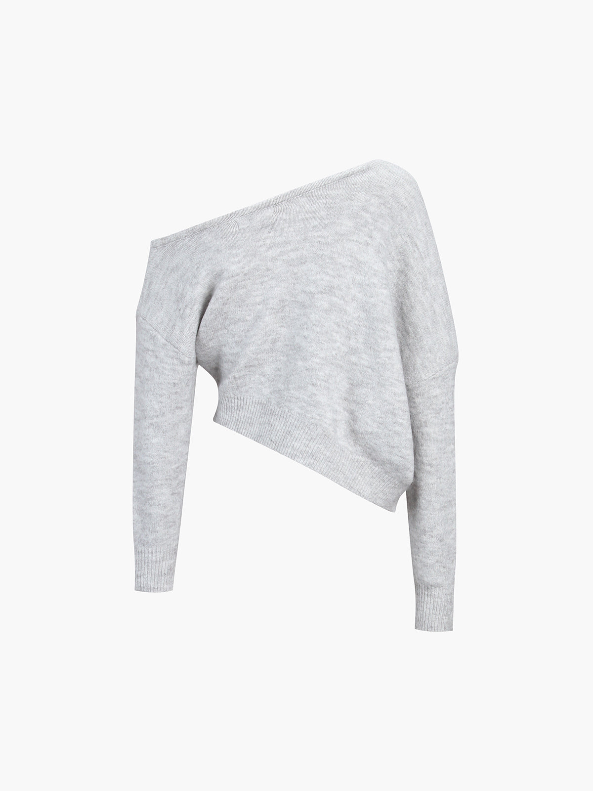 One Shoulder Asymmetric Sweater For Women Casual Style