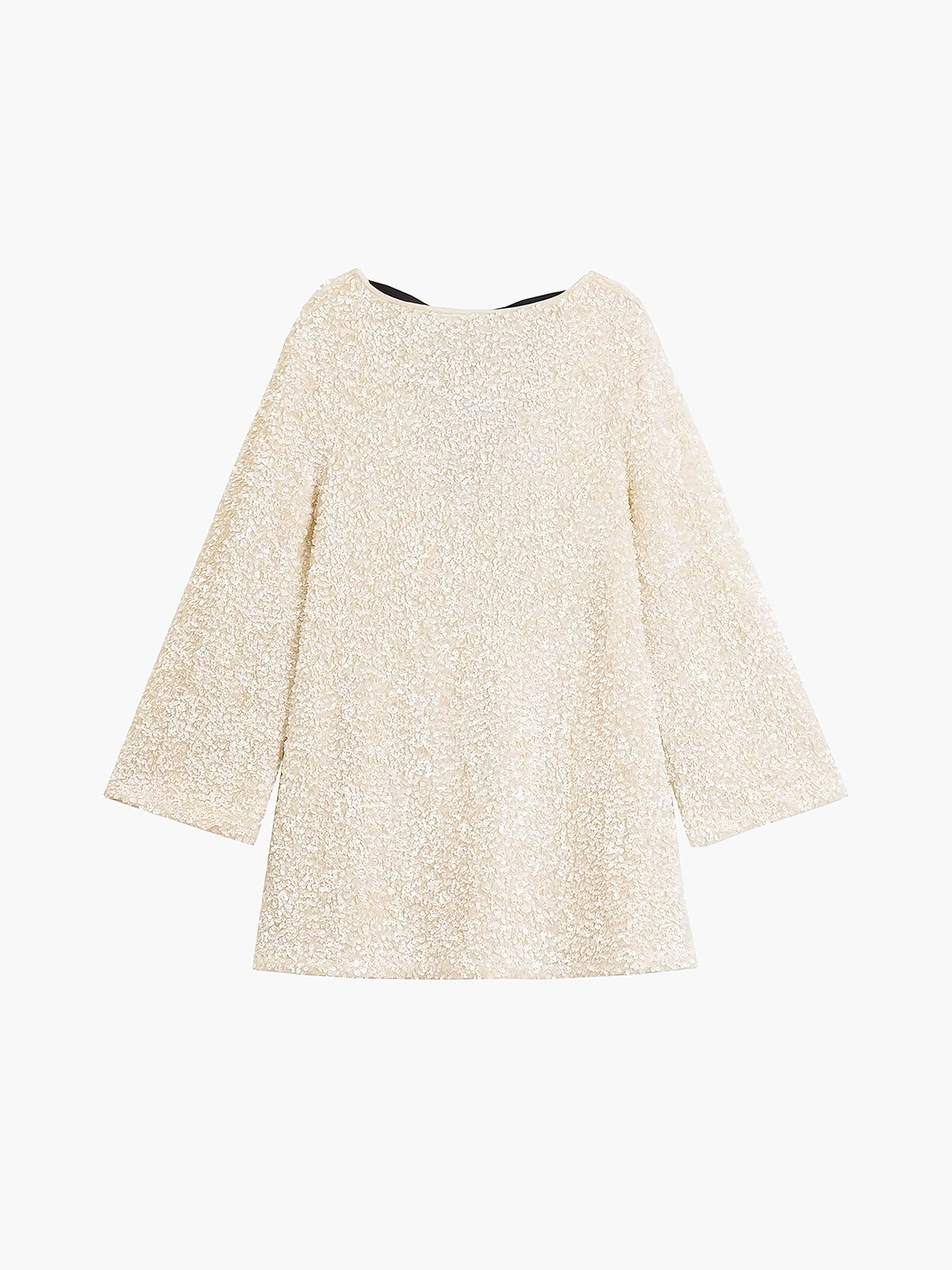 Sequins Velvet Bowknot Mini Dress Elegant Party Wear