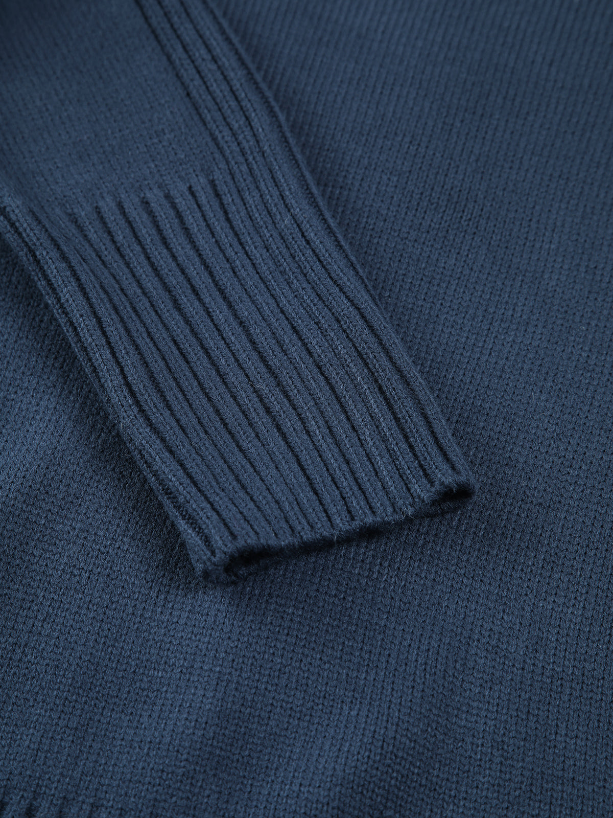 Solid High Neck Knit Sweater Comfortable Long Sleeve Winter Essential