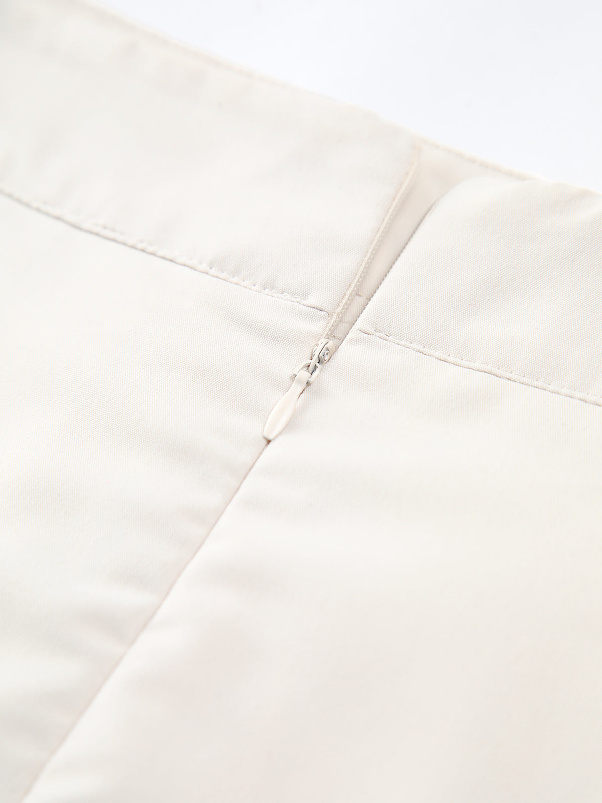 Patchwork Asymmetrical Pleated Buttoned Midi Skirt with High Waist Design