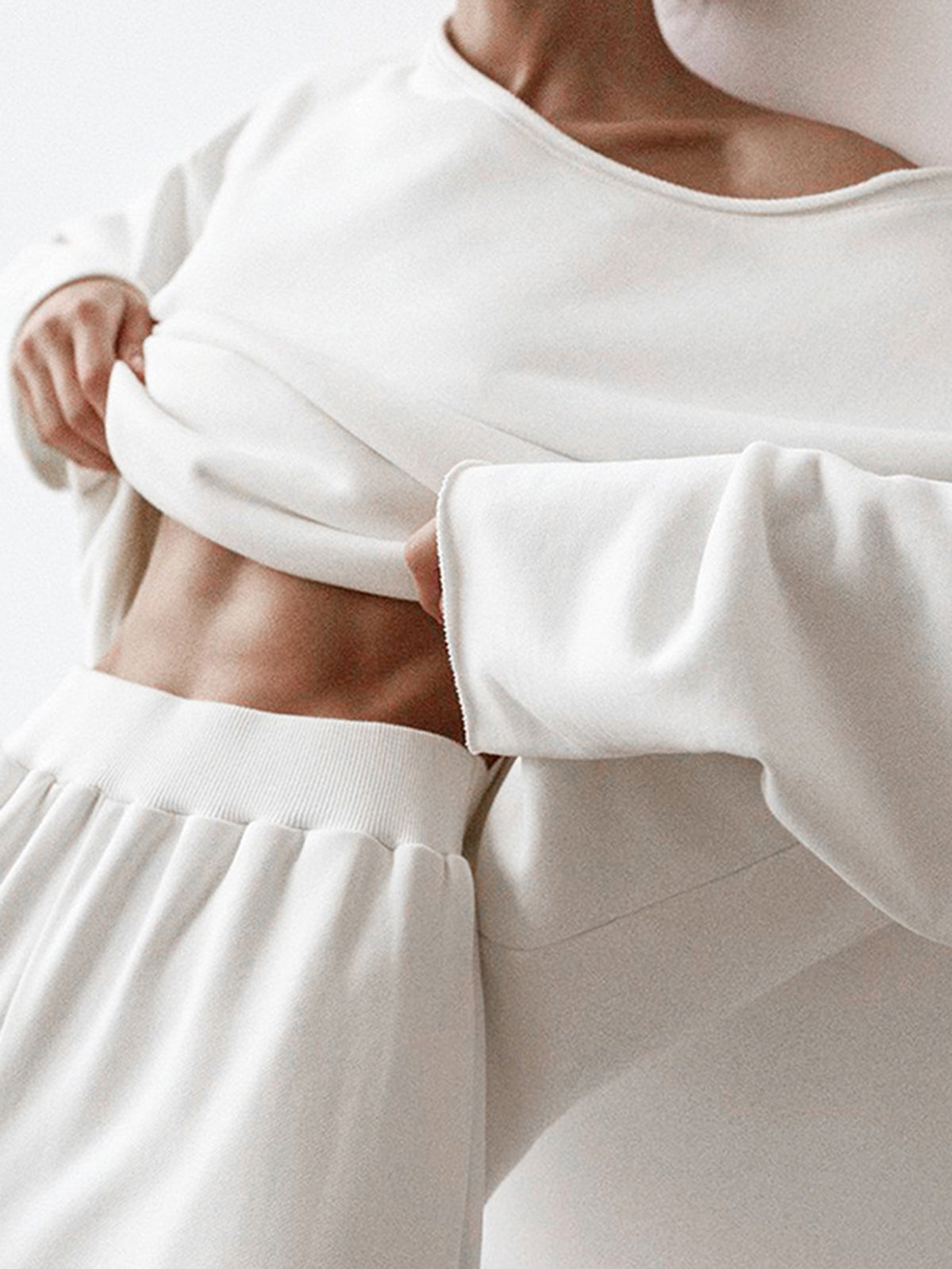 Asymmetrical Off Shoulder Solid Sweatshirt for Women Fall Fashion