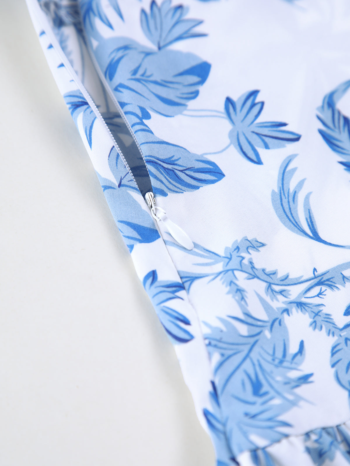Seaside Joy Print Twist Detail High Waist Skirt Set Summer Beachwear