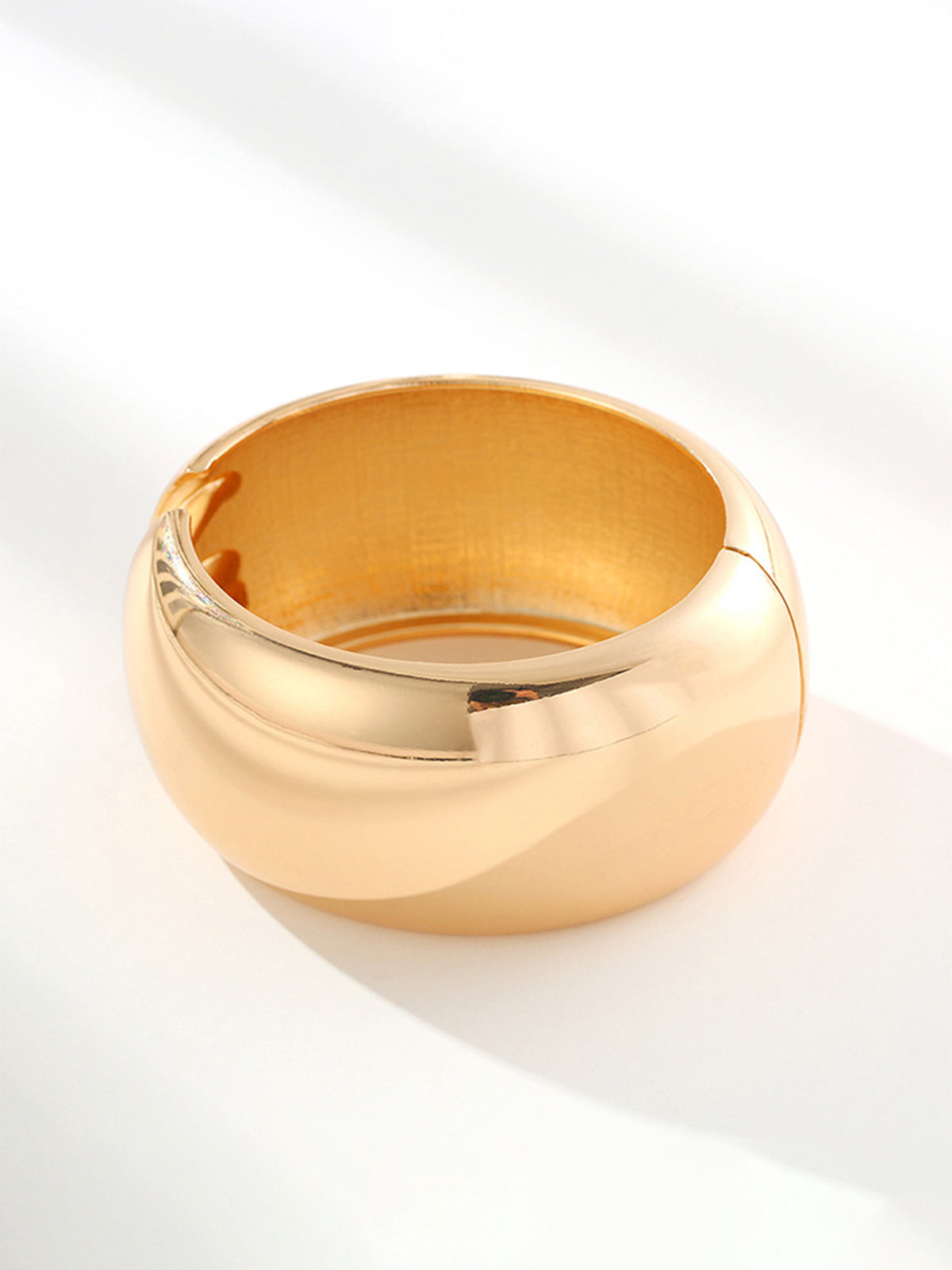 Minimalist Open Wide Bracelet Contemporary Lightweight Design