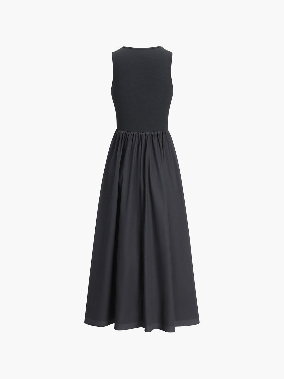 Leisure Crew Neck Long Dress Comfortable Casual Maxi Style