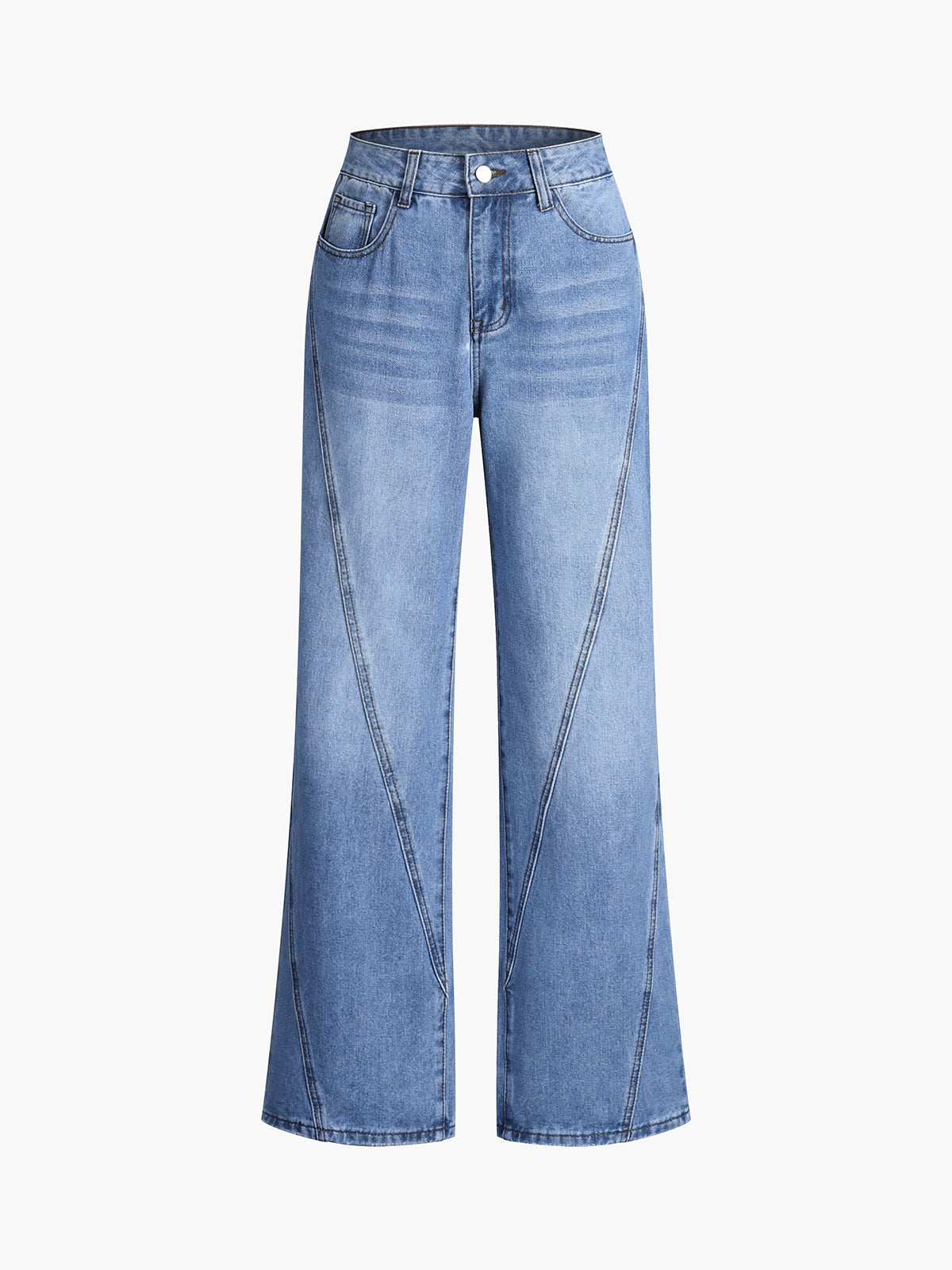 Vintage Denim Straight Leg Jeans Perfect for Everyday Wear