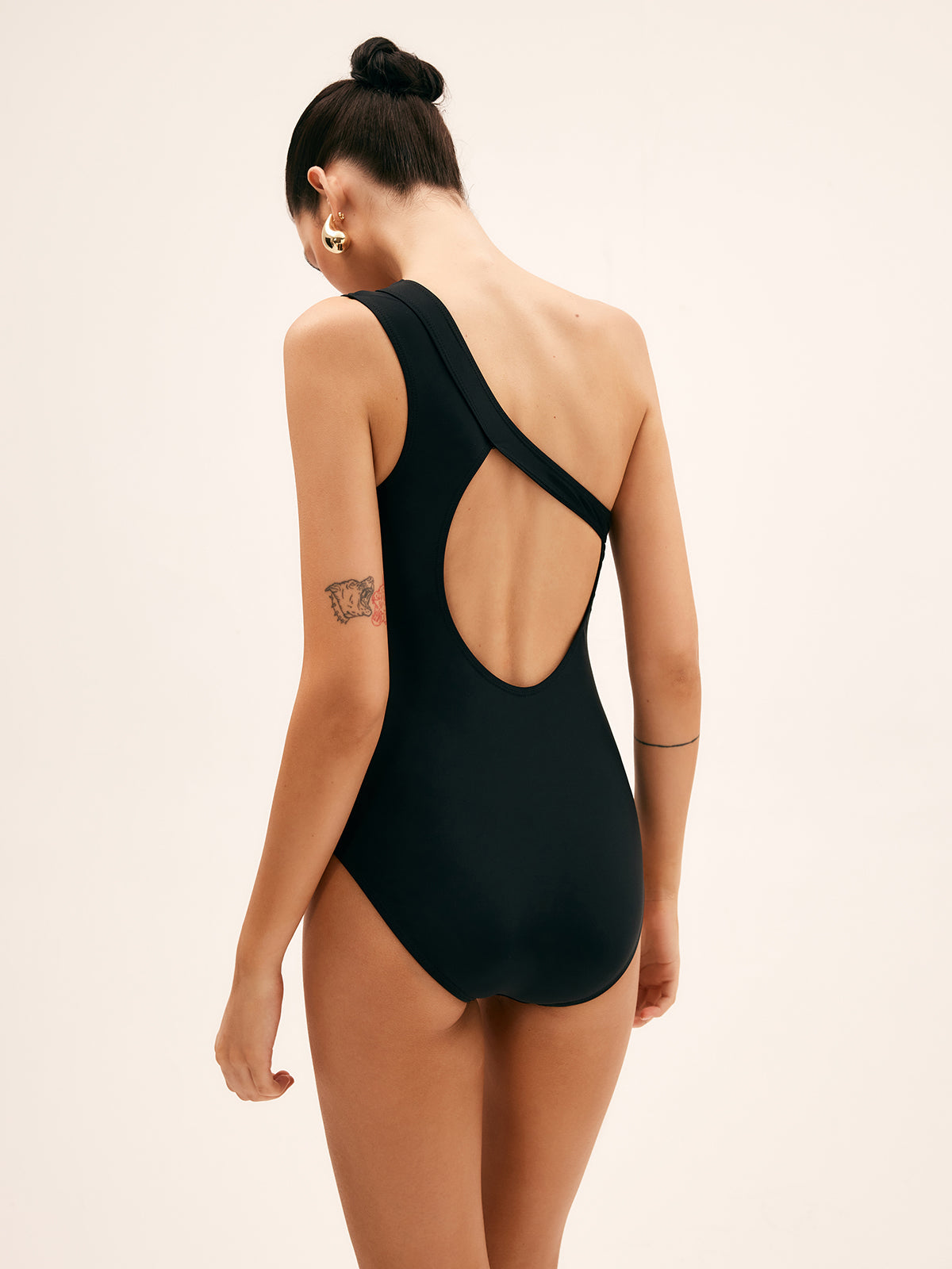 Asymmetrical Cutout One Piece Swimsuit Women's Beachwear Trendy Swimwear