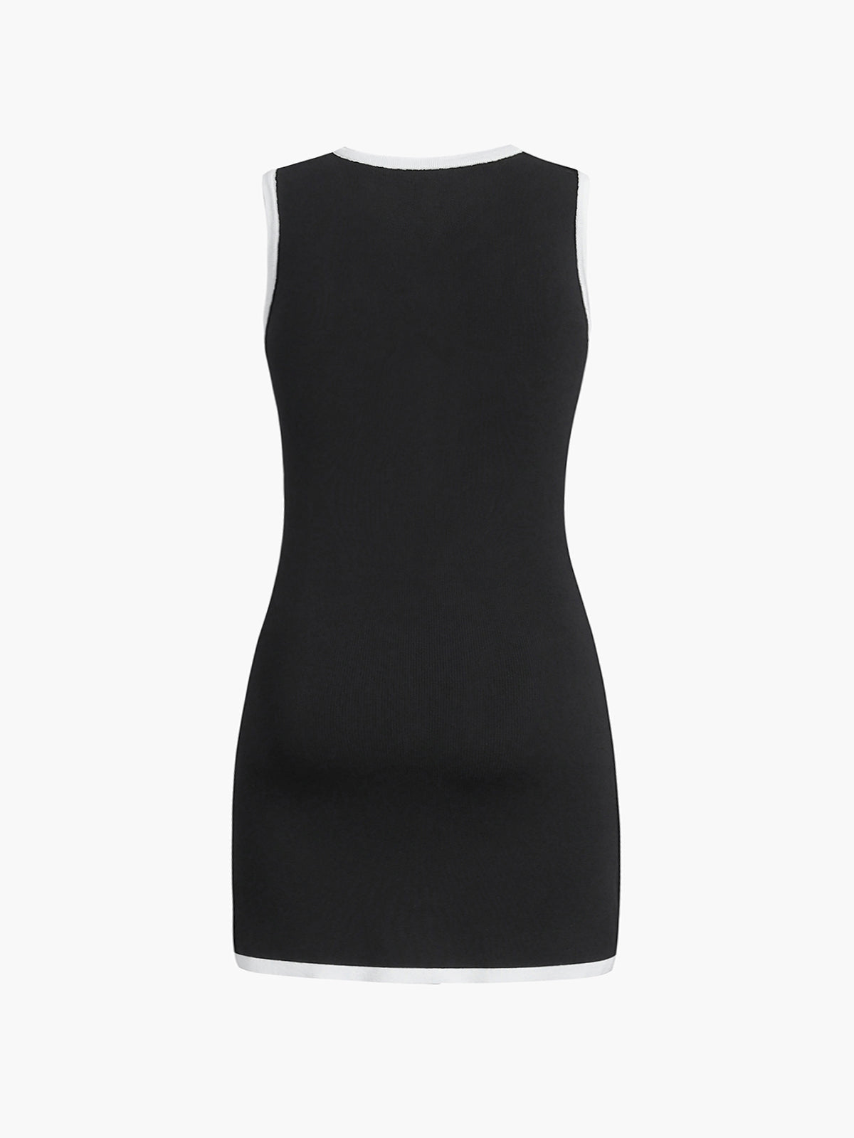 Multi Pocket Button Sleeveless Short Sweater Dress for Women Casual Wear