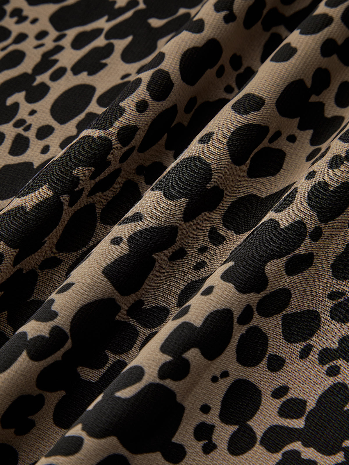 Asymmetric Collar Printed Short Dress for Casual Summer Wear