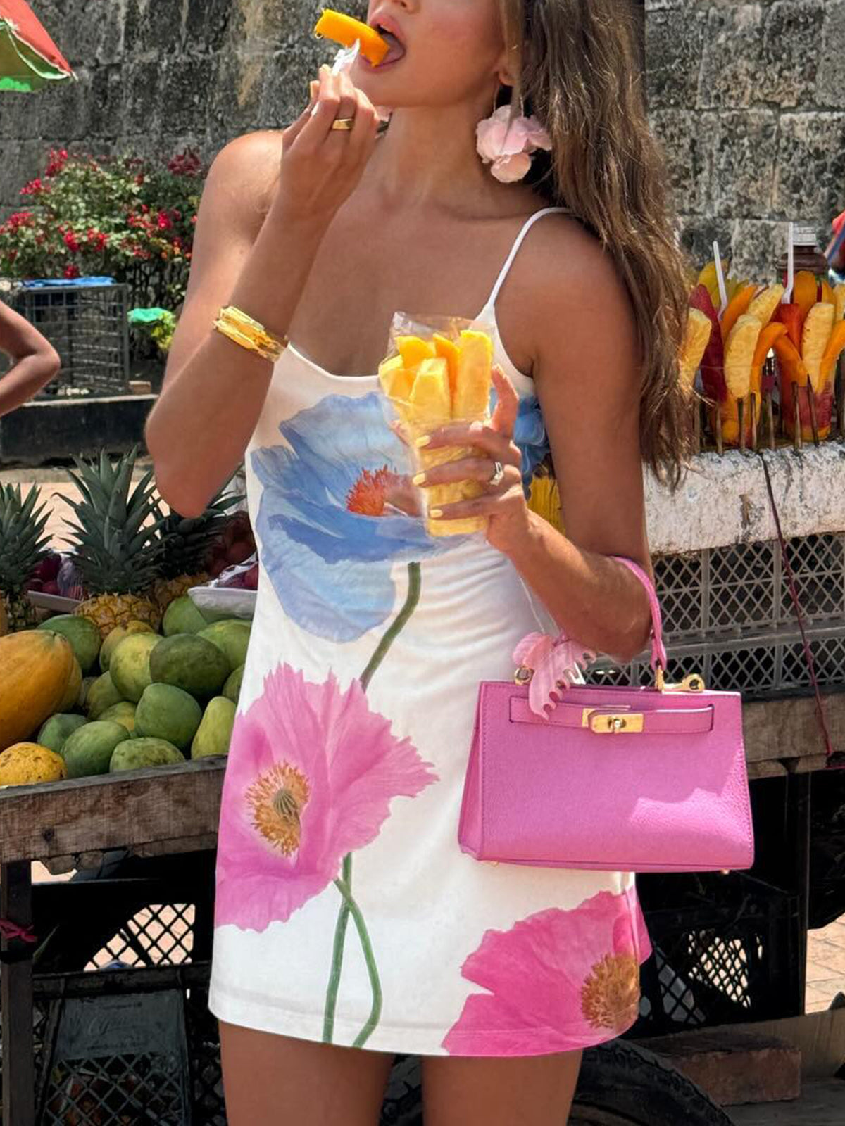 Backless Floral Short Dress for Summer Weddings and Parties