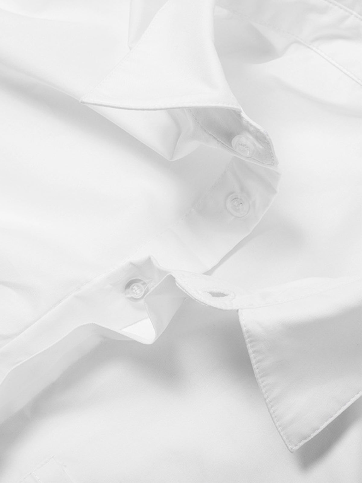 Asymmetrical Cotton Crop Shirt with Front Tie Detail