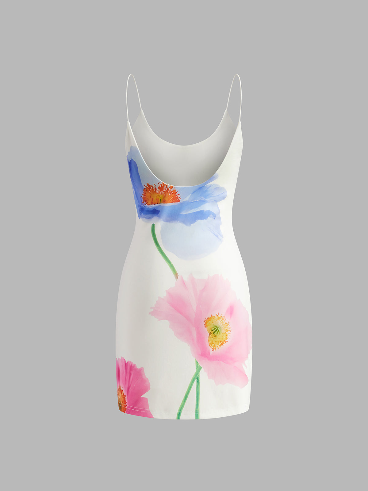 Backless Floral Short Dress for Summer Weddings and Parties