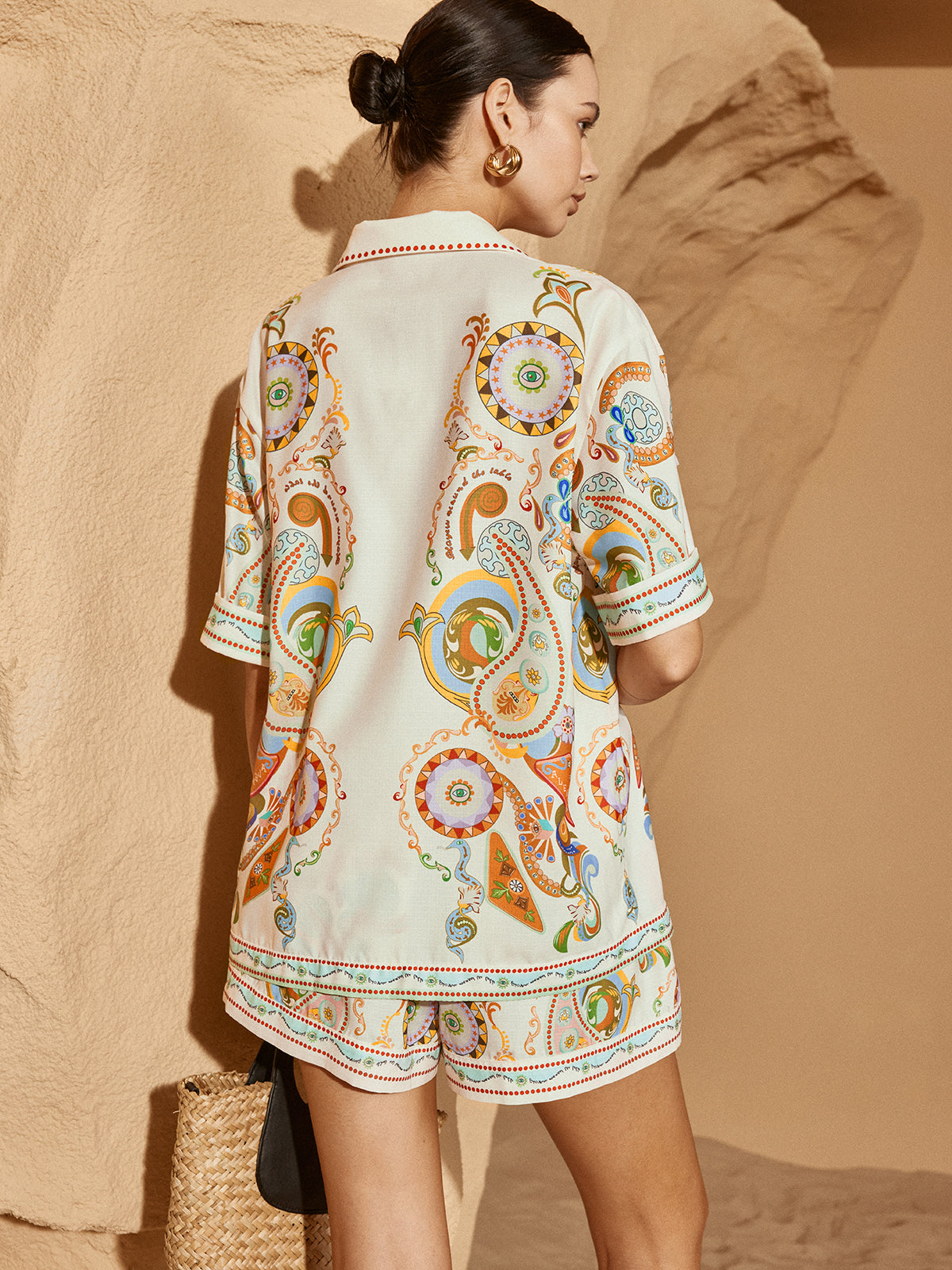 Polo Print Half Sleeve Shorts Set for Boys Summer Casual Wear