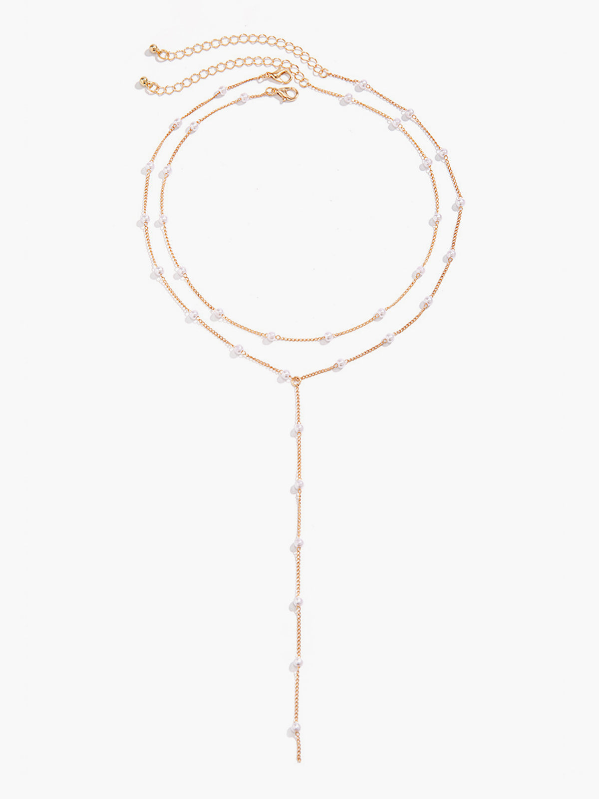 Gold Plated Handmade Pearl Necklace for Women, Elegant Bridal Jewelry