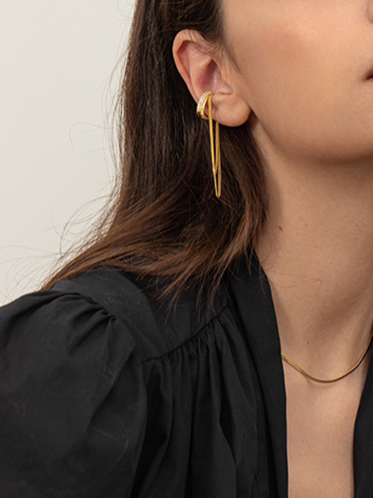 Tassel Single Ear Bone Clip, Stylish Non-Piercing Cartilage Earring