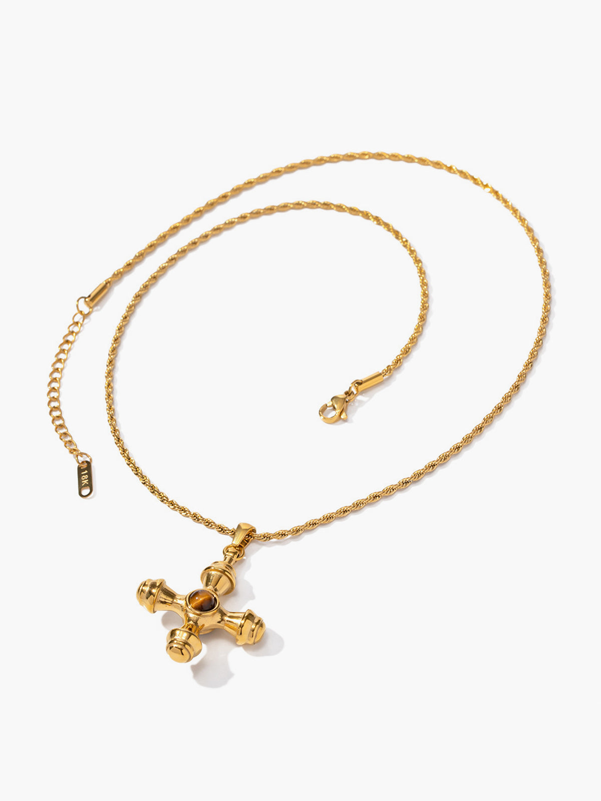Stainless Steel Cross Necklace, Durable Unisex Religious Pendant