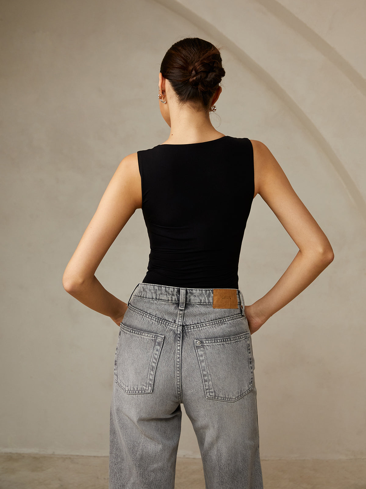 Casual Plain Strappy Top Versatile Everyday Essential