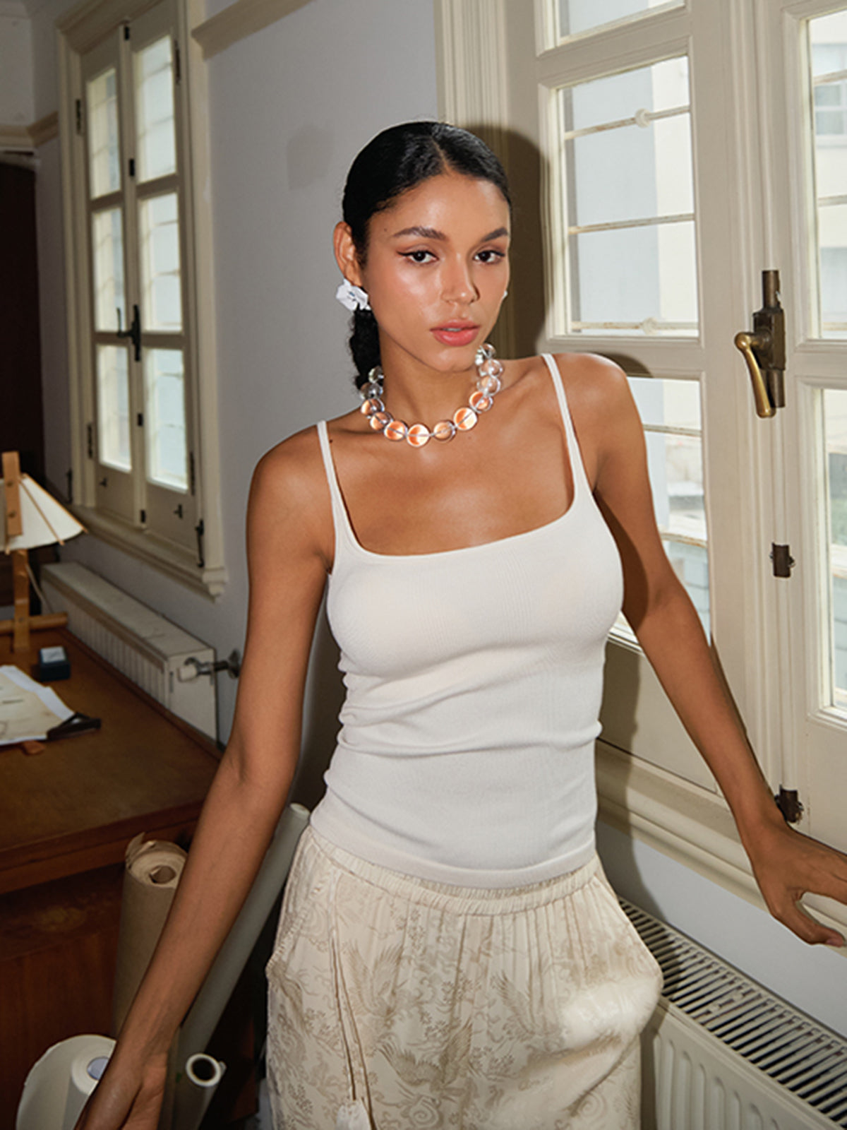 Low Cut Cami Top for Women Casual Wear