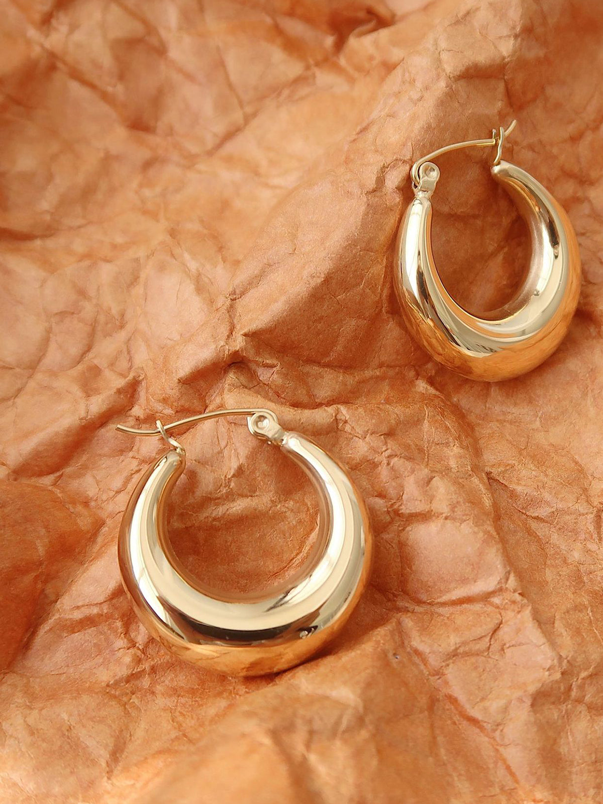 Golden Hoop Earrings Perfect for Everyday Wear
