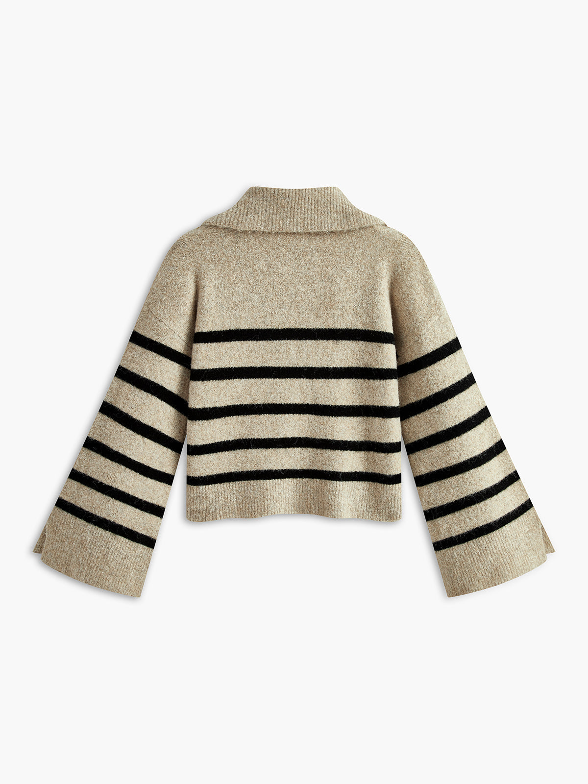 Oversized Striped Pullover Sweater for Women Cozy Knit