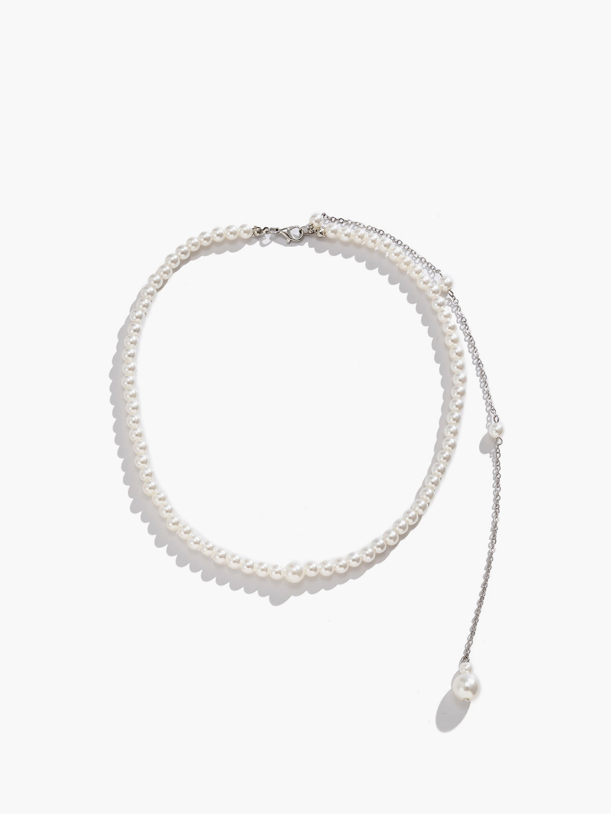 Pearl Beaded Tassel Necklace Handmade Elegant Style