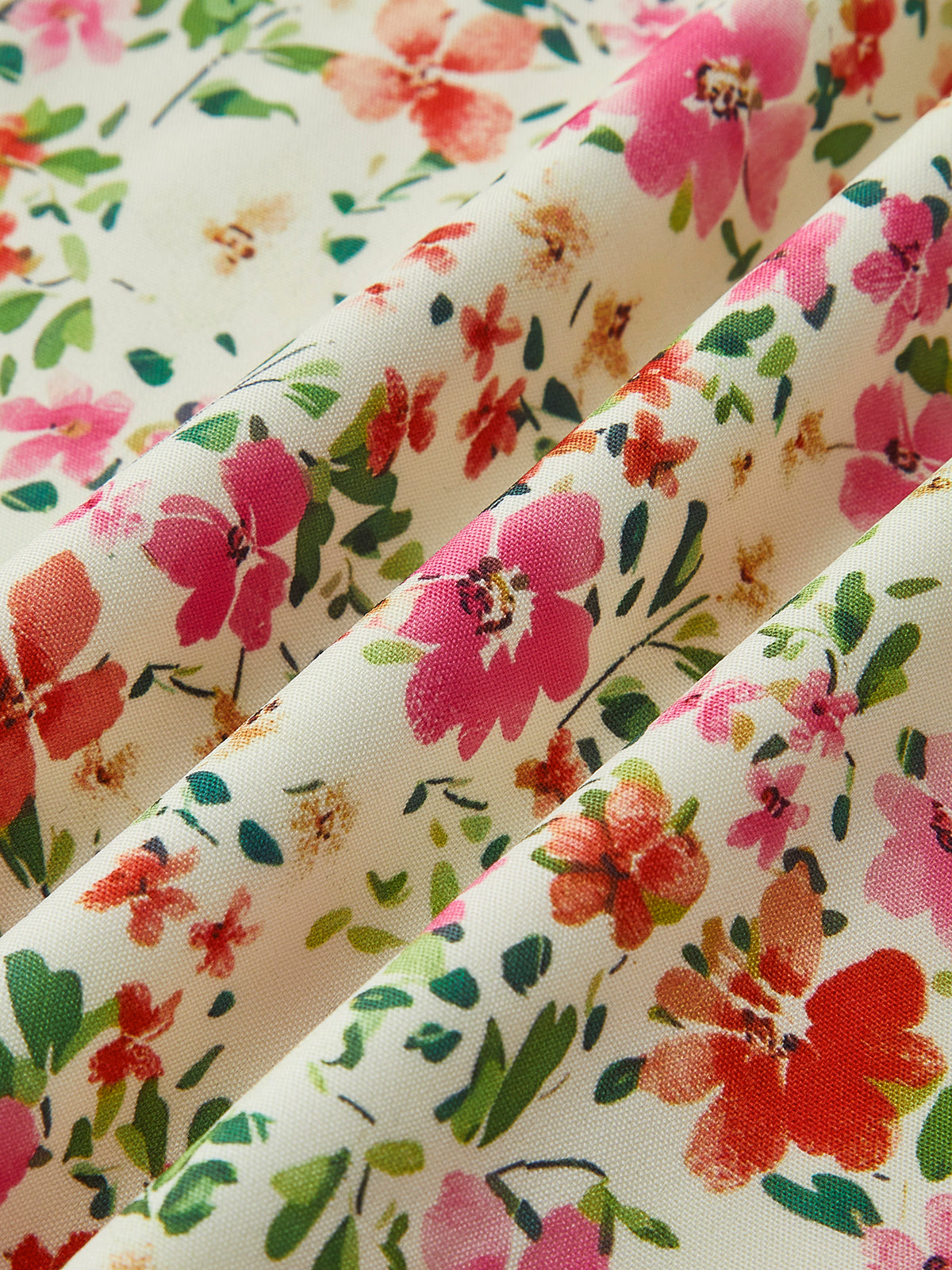 Floral Print Trim Cami Midi Dress with Adjustable Straps Perfect for Summer