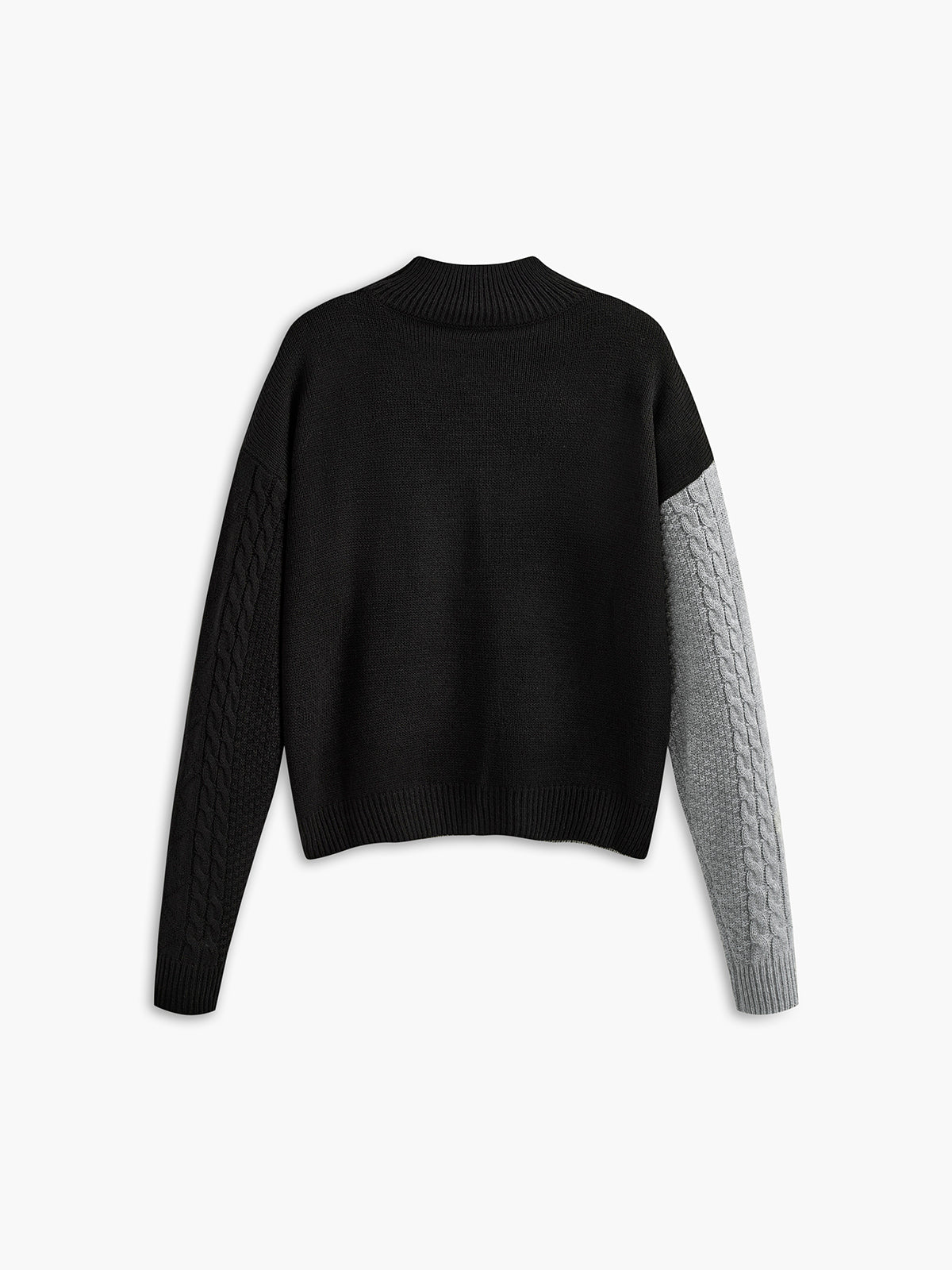 Oversized Color Block Pullover Sweater for Women Cozy Casual
