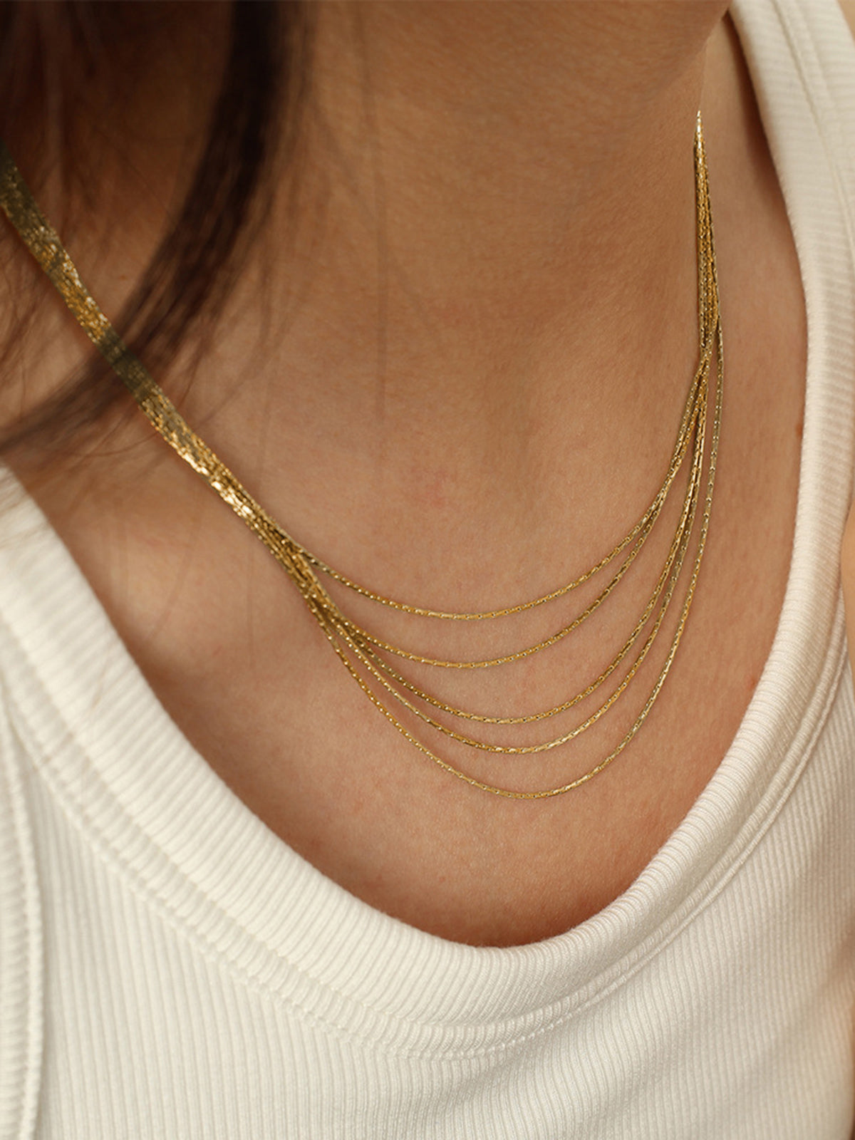 Stacking Golden Necklace Trendy Layered Jewelry Styles
