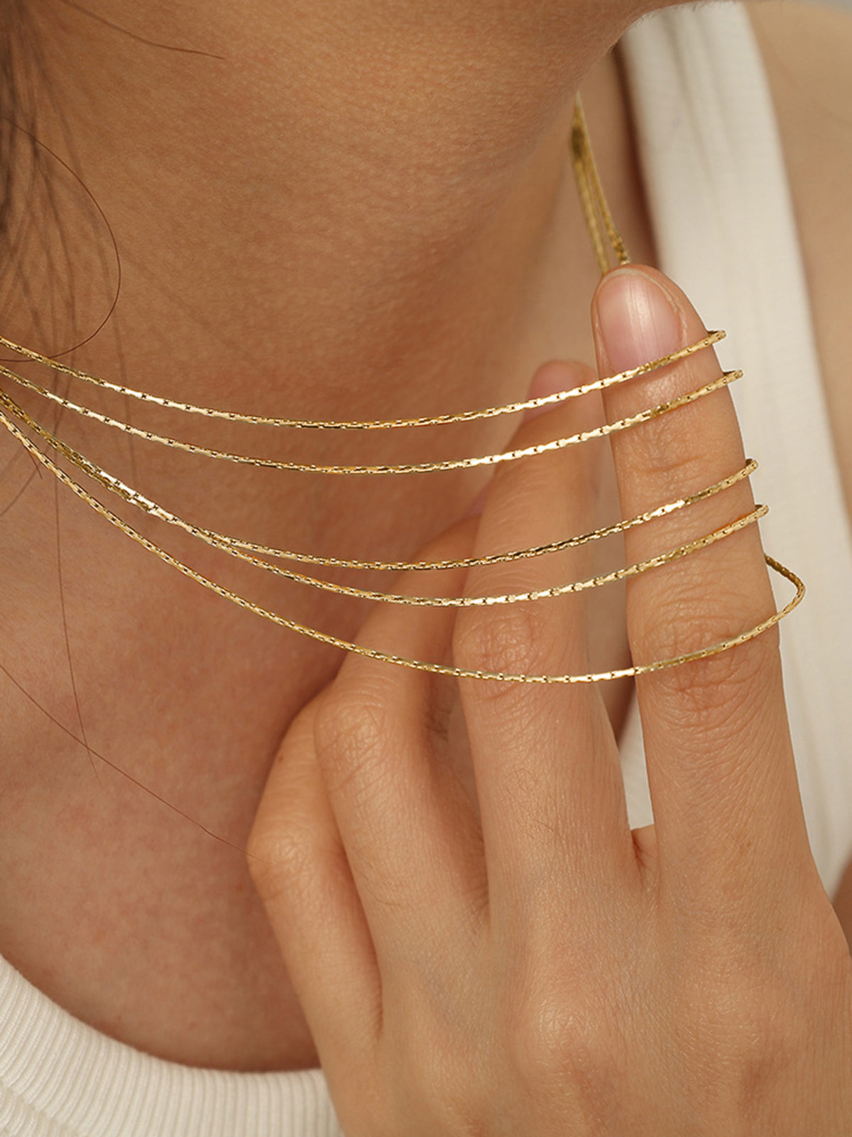 Stacking Golden Necklace Trendy Layered Jewelry Styles